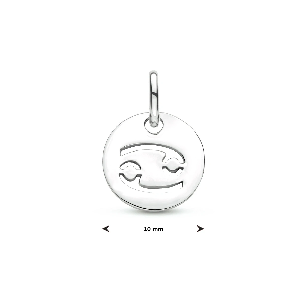 hanger sterrenbeeld 13 mm zilver gerhodineerd