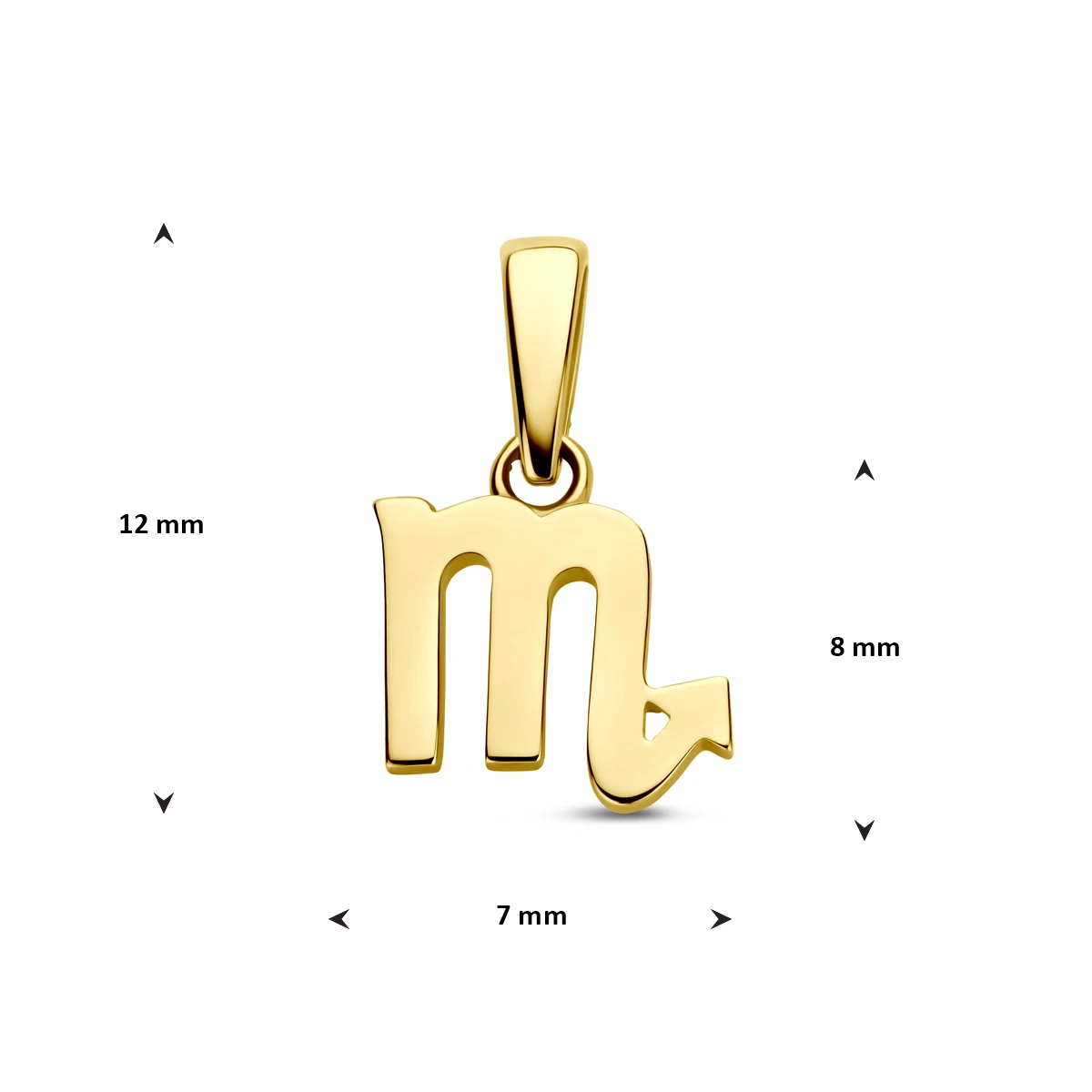 hanger sterrenbeeld 14K geelgoud