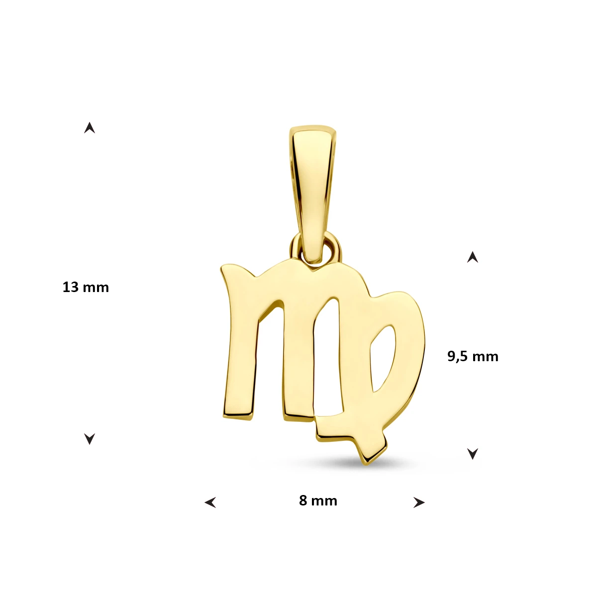 hanger sterrenbeeld 14K geelgoud