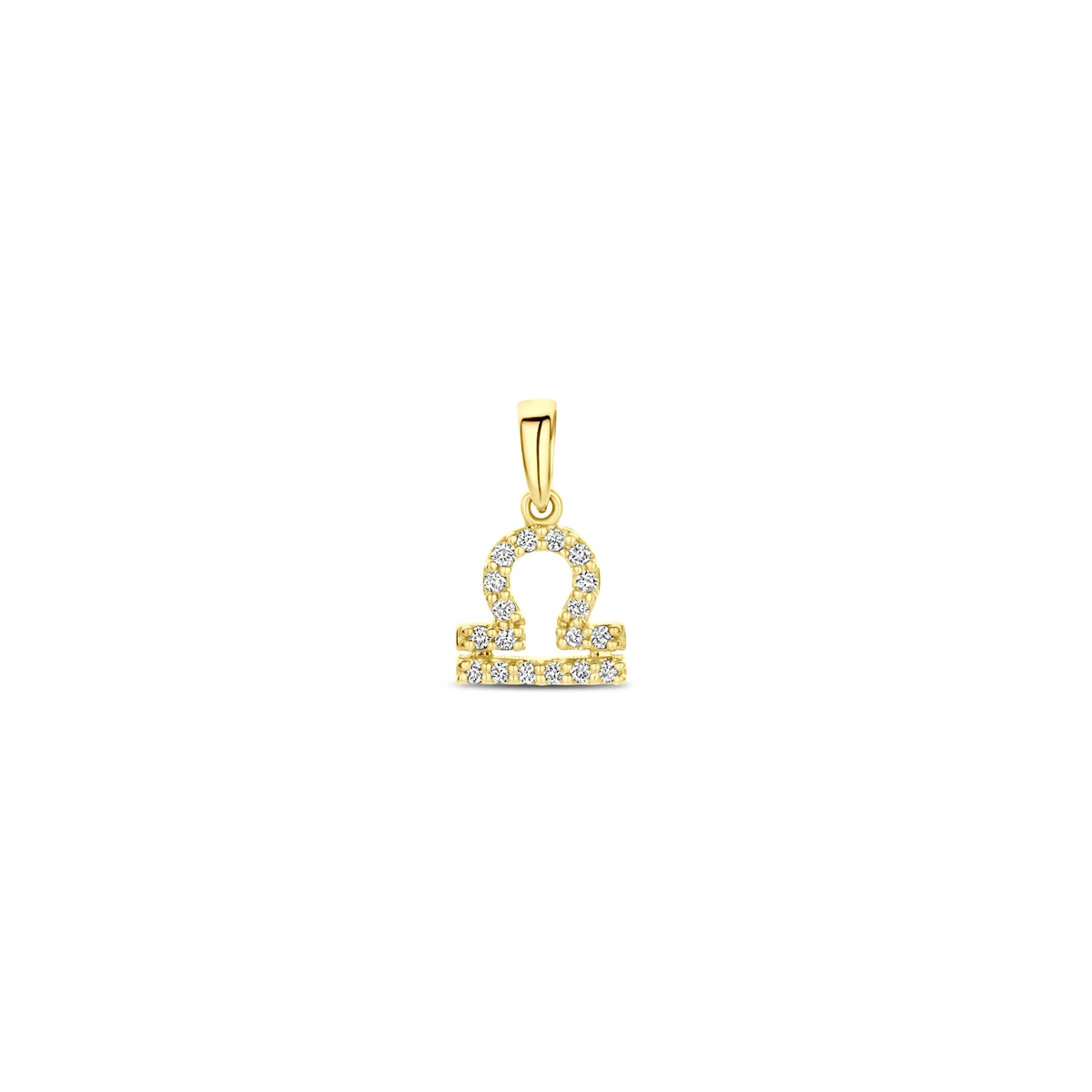 hanger sterrenbeeld diamant h si 14K geelgoud