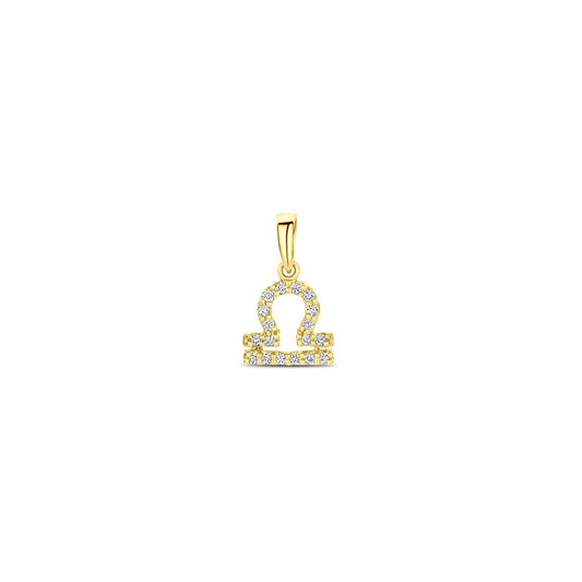 hanger sterrenbeeld diamant h si 14K geelgoud