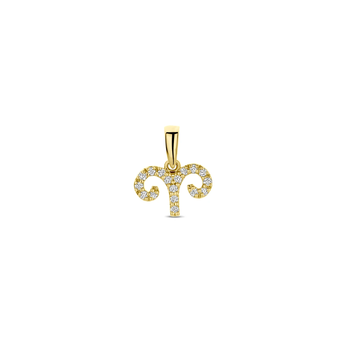 hanger sterrenbeeld diamant h si 14K geelgoud