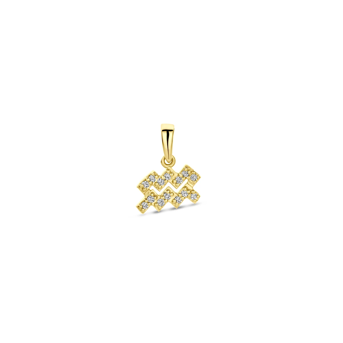 hanger sterrenbeeld diamant h si 14K geelgoud