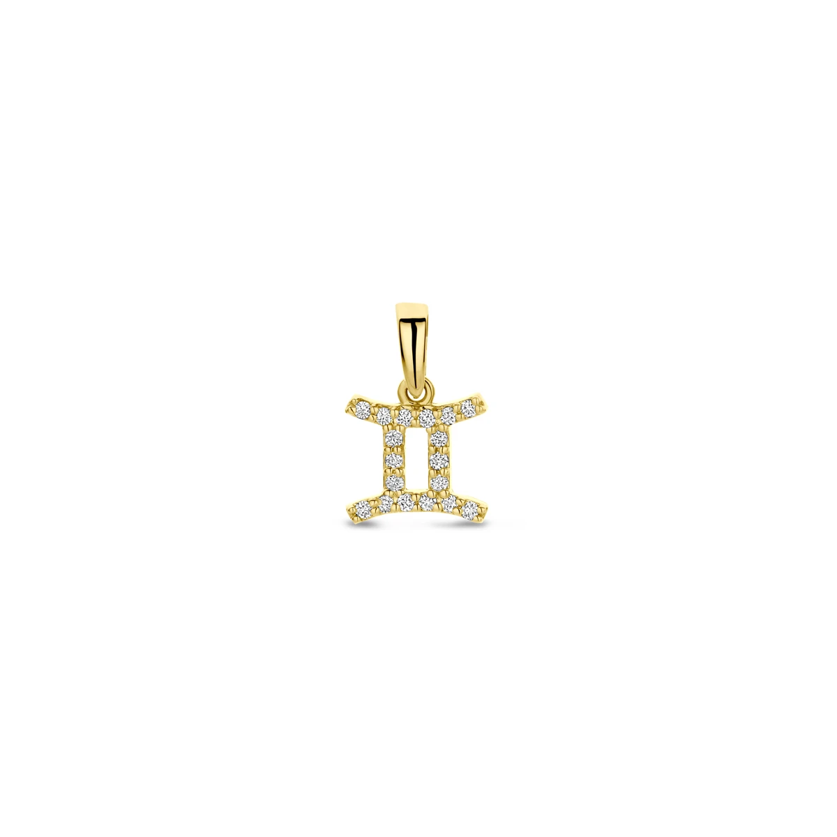 hanger sterrenbeeld diamant h si 14K geelgoud
