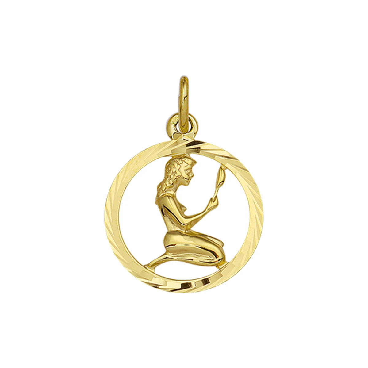 hanger sterrenbeeld gediamanteerd 14K geelgoud