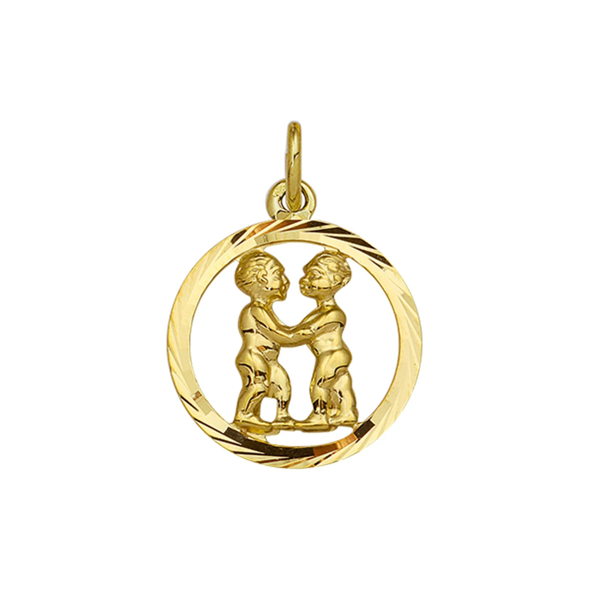 hanger sterrenbeeld gediamanteerd 14K geelgoud