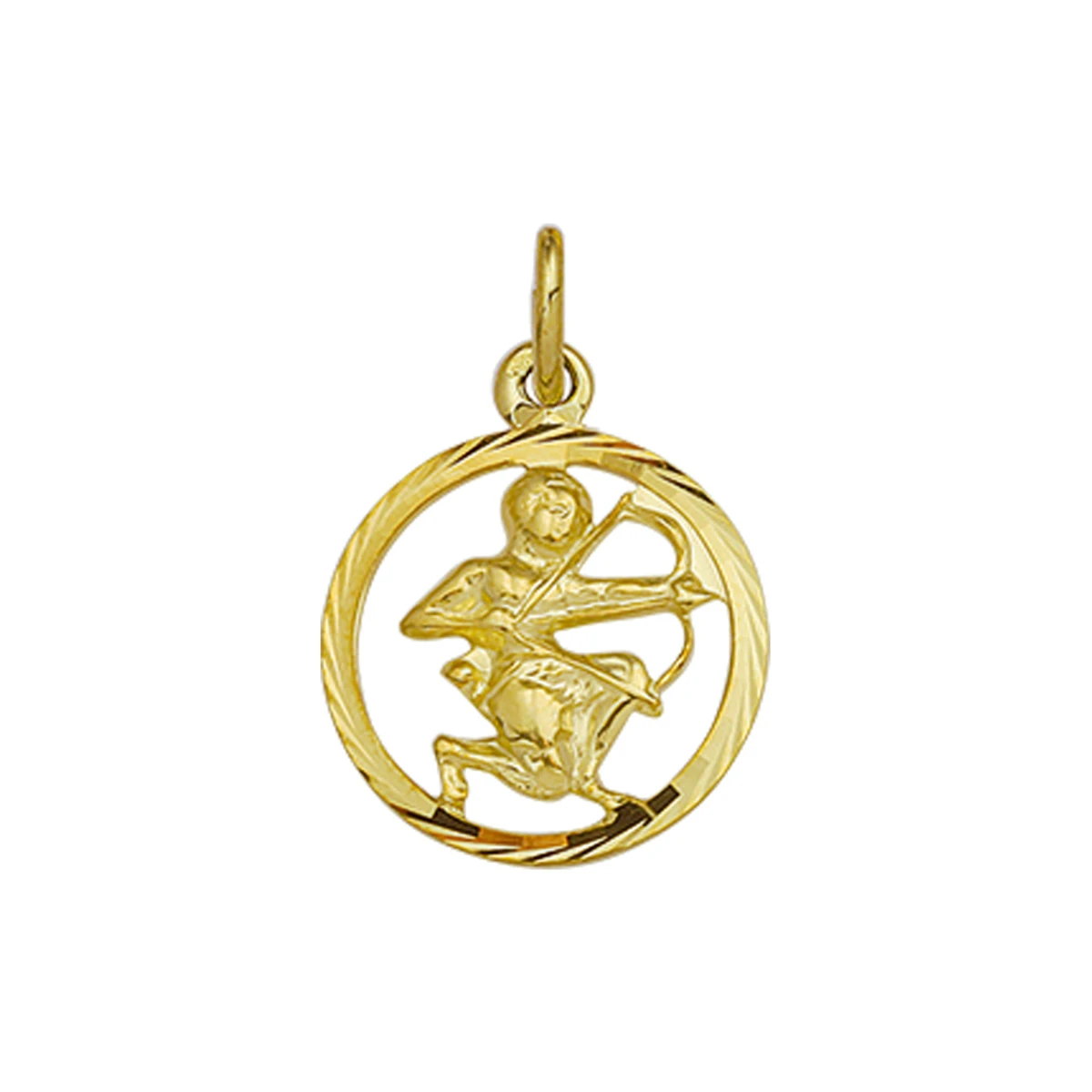 hanger sterrenbeeld gediamanteerd 14K geelgoud