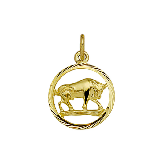 hanger sterrenbeeld gediamanteerd 14K geelgoud