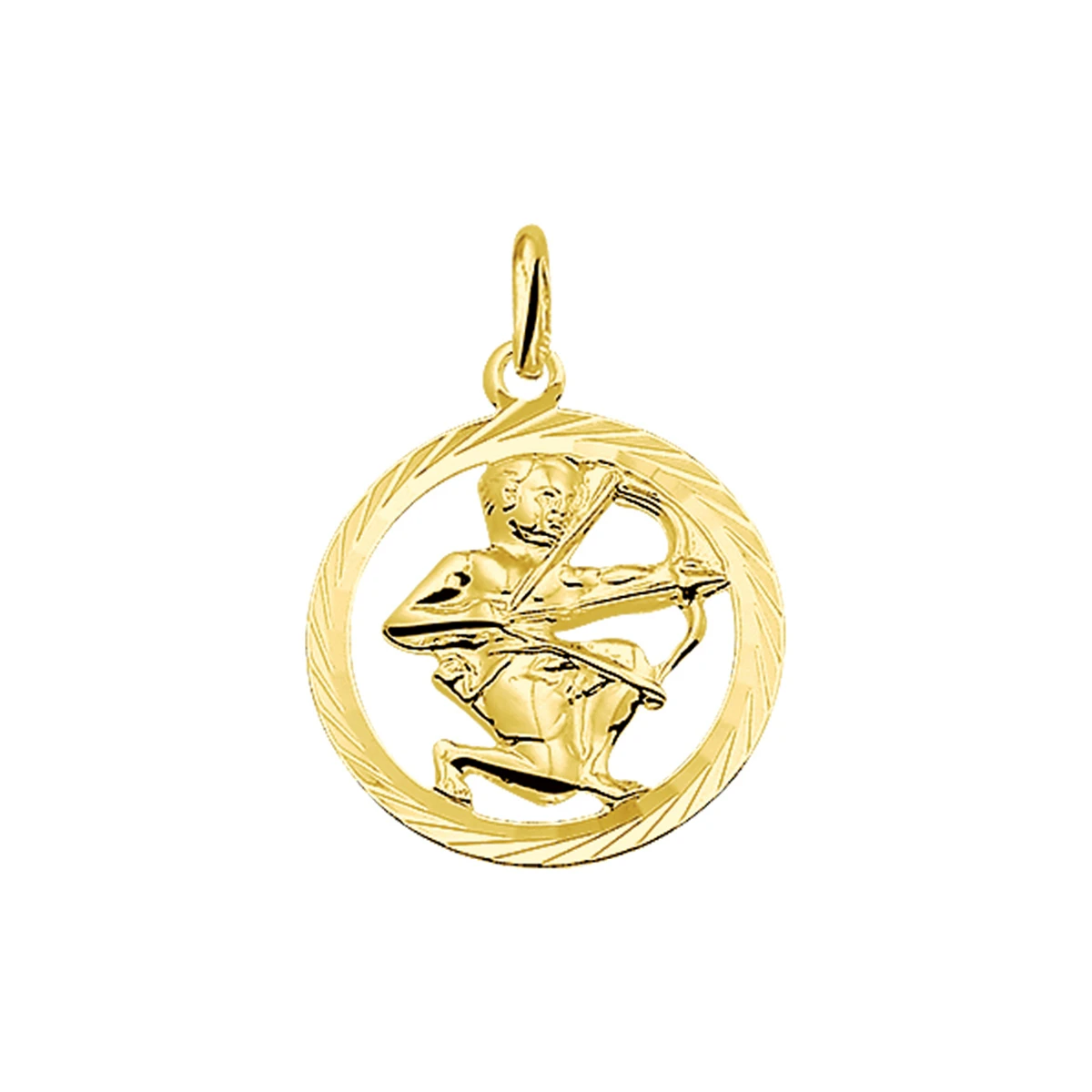 hanger sterrenbeeld gediamanteerd 14K geelgoud