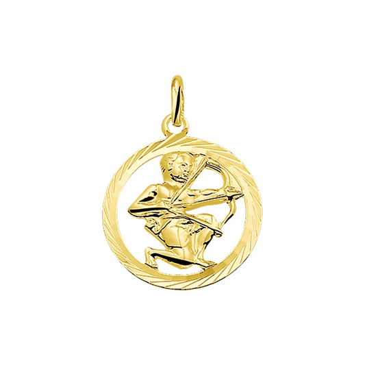 hanger sterrenbeeld gediamanteerd 14K geelgoud