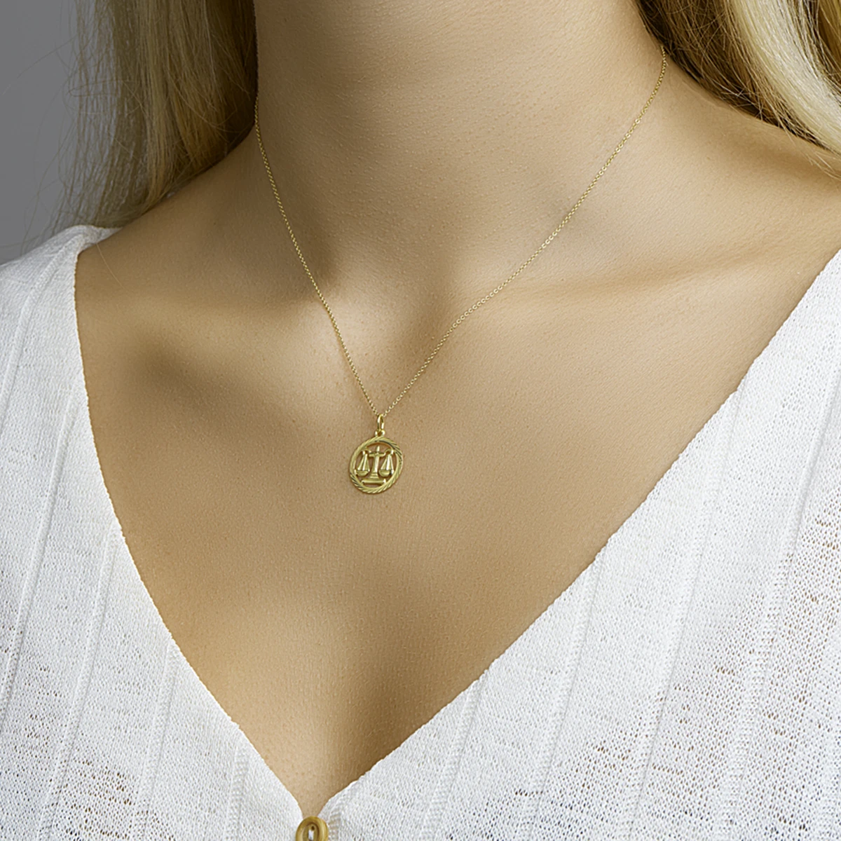 hanger sterrenbeeld gediamanteerd 14K geelgoud