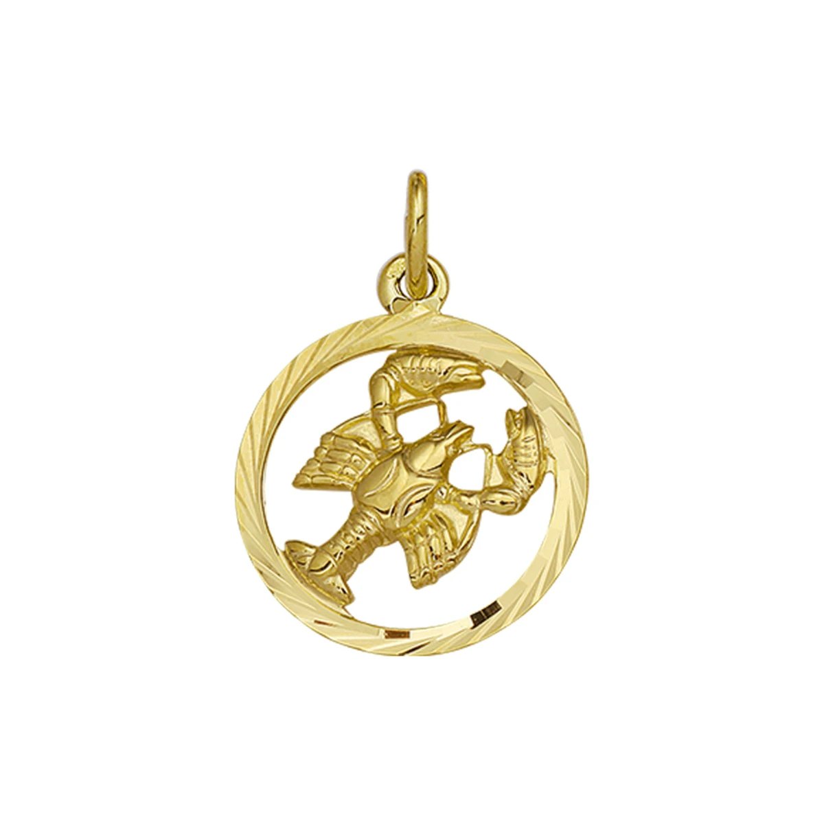 hanger sterrenbeeld gediamanteerd 14K geelgoud