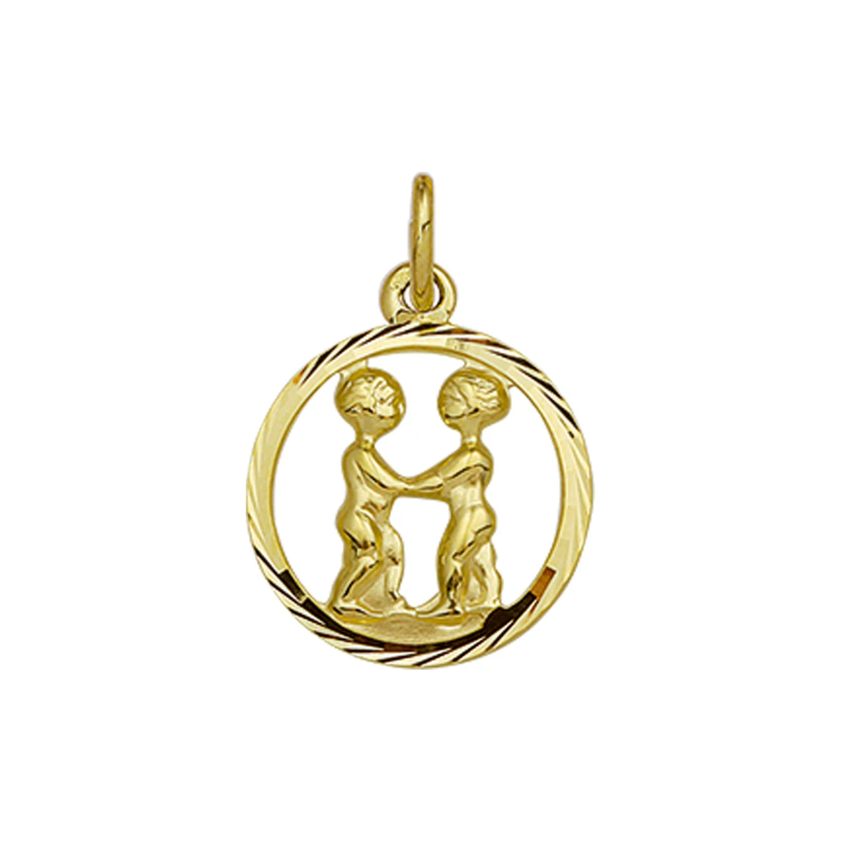 hanger sterrenbeeld gediamanteerd 14K geelgoud