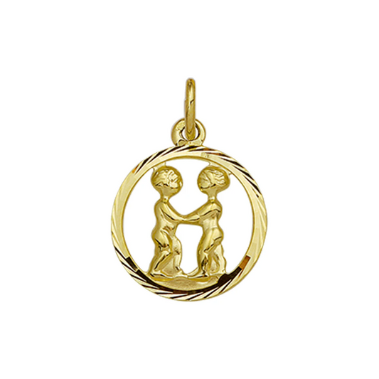 hanger sterrenbeeld gediamanteerd 14K geelgoud
