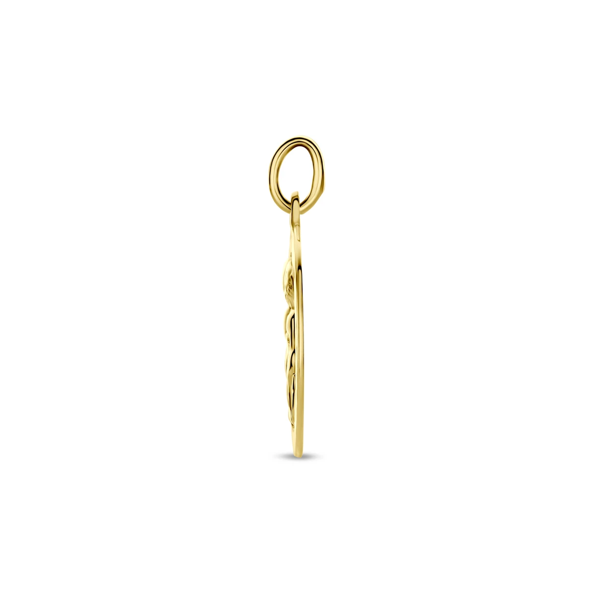 hanger sterrenbeeld gediamanteerd 16 mm 14K geelgoud