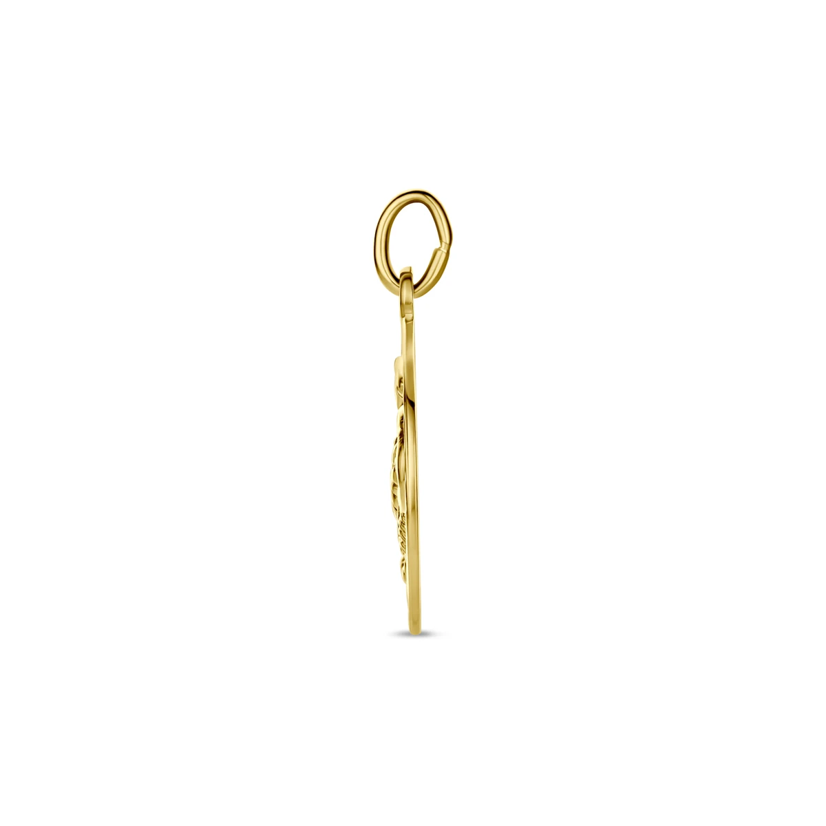 hanger sterrenbeeld gediamanteerd 16 mm 14K geelgoud