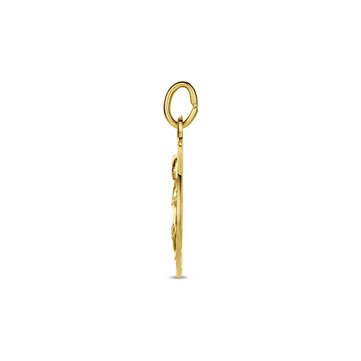 hanger sterrenbeeld gediamanteerd 16 mm 14K geelgoud