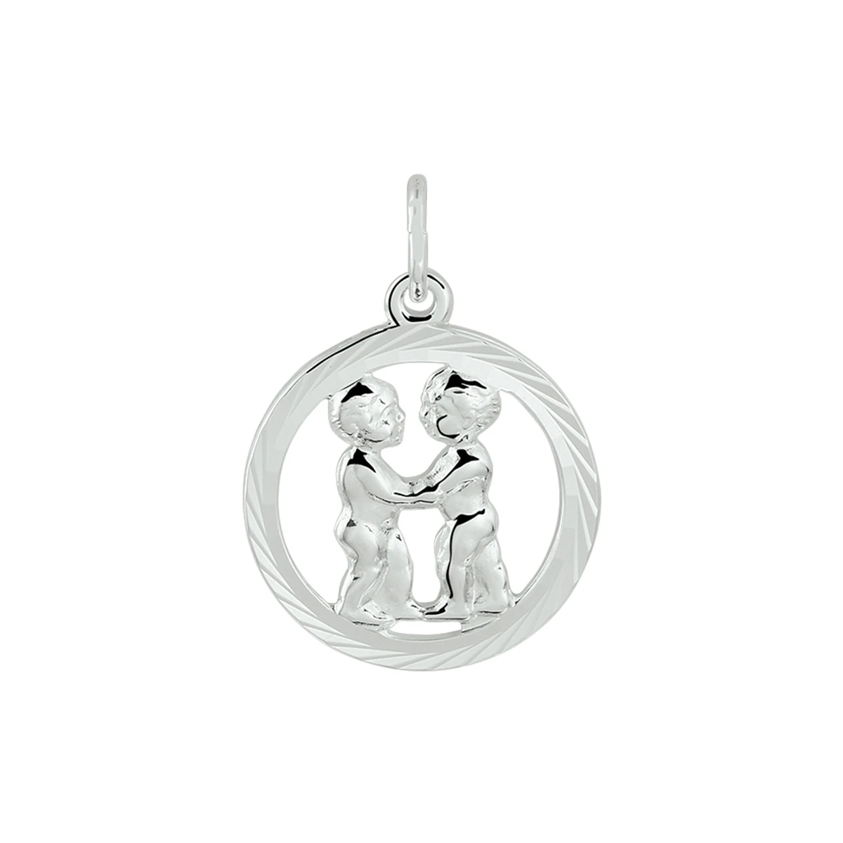 hanger sterrenbeeld gediamanteerd zilver wit