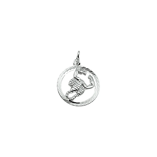 hanger sterrenbeeld schorpioen gediamanteerd zilver gerhodineerd