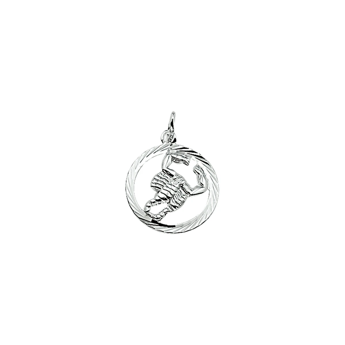 hanger sterrenbeeld schorpioen gediamanteerd zilver gerhodineerd