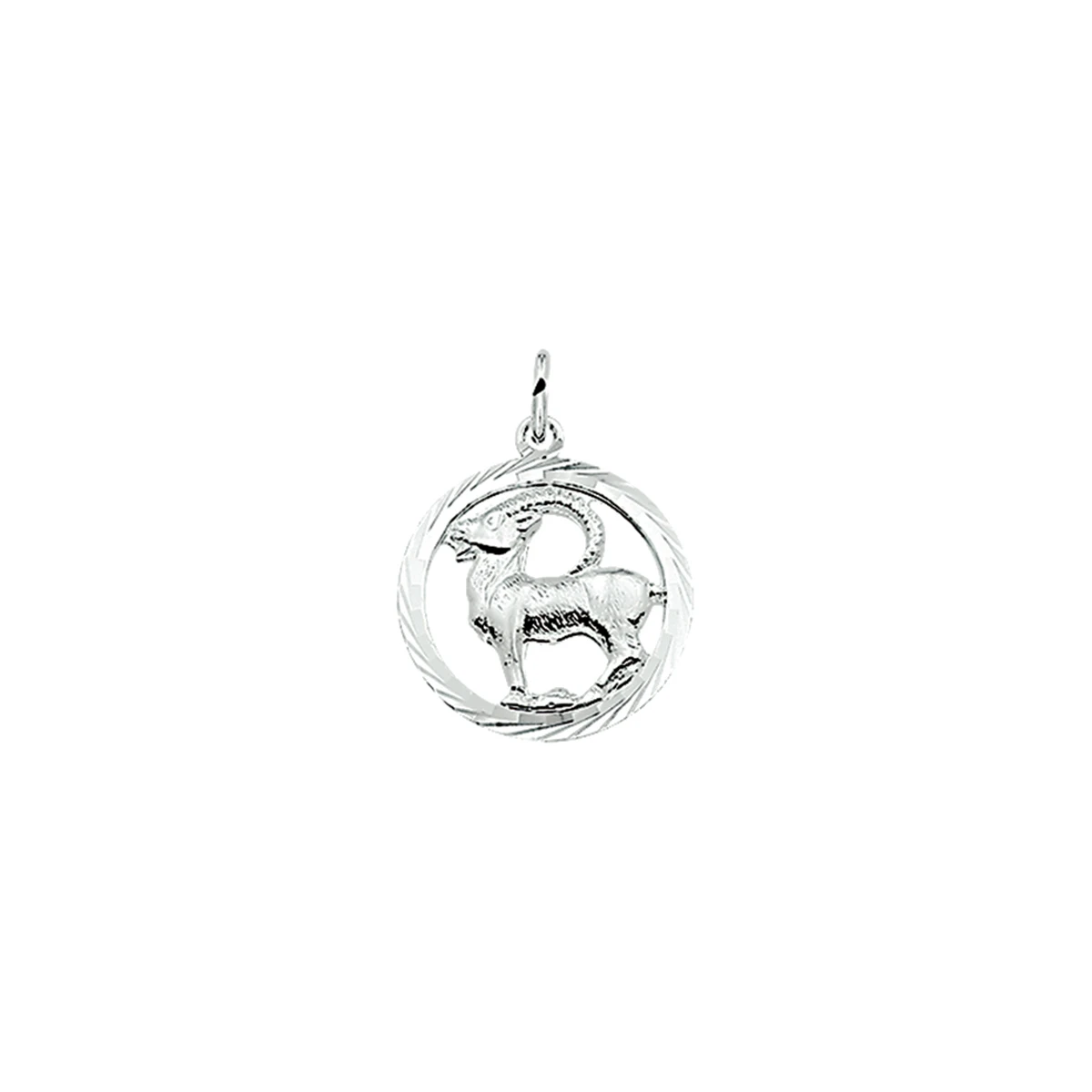 hanger sterrenbeeld steenbok gediamanteerd zilver gerhodineerd