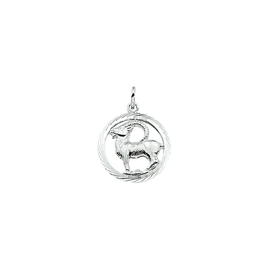hanger sterrenbeeld steenbok gediamanteerd zilver gerhodineerd