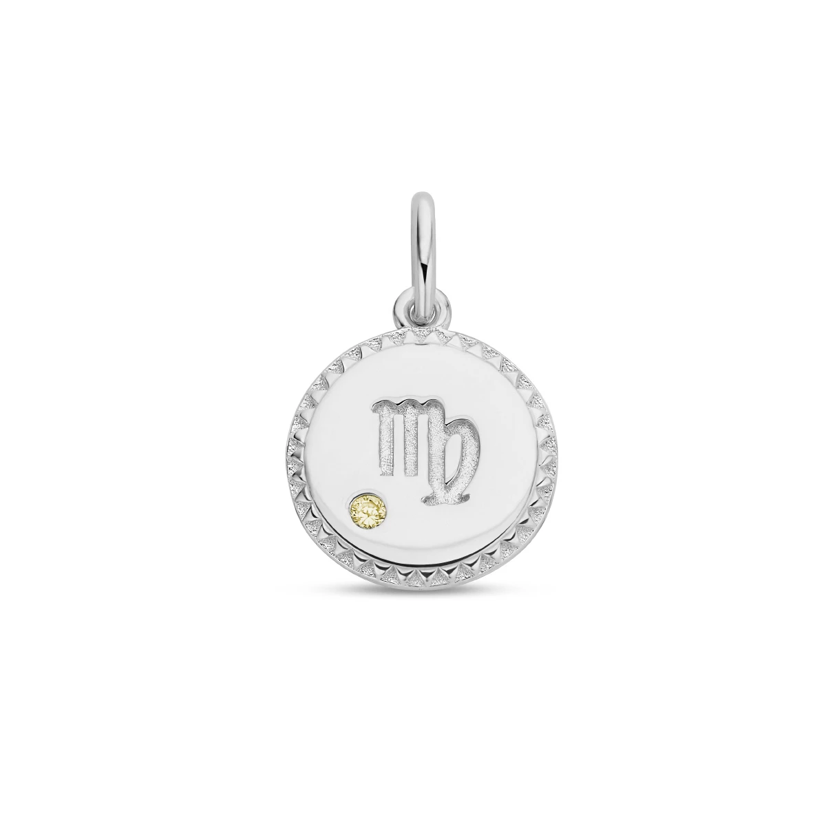 hanger sterrenbeeld zirkonia zilver gerhodineerd