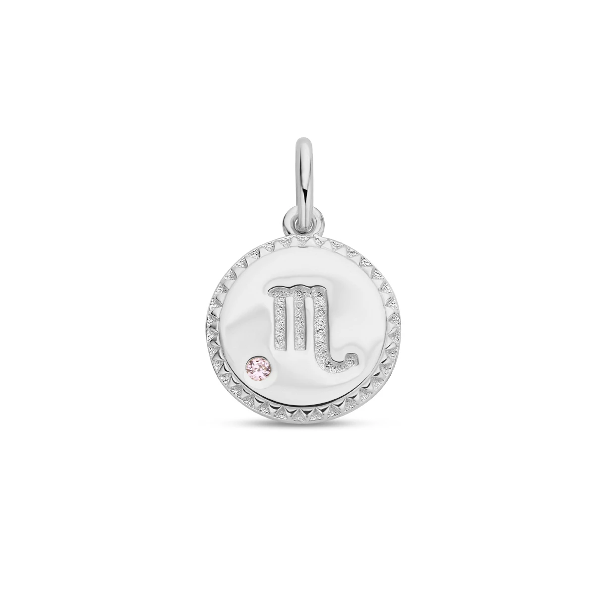 hanger sterrenbeeld zirkonia zilver gerhodineerd