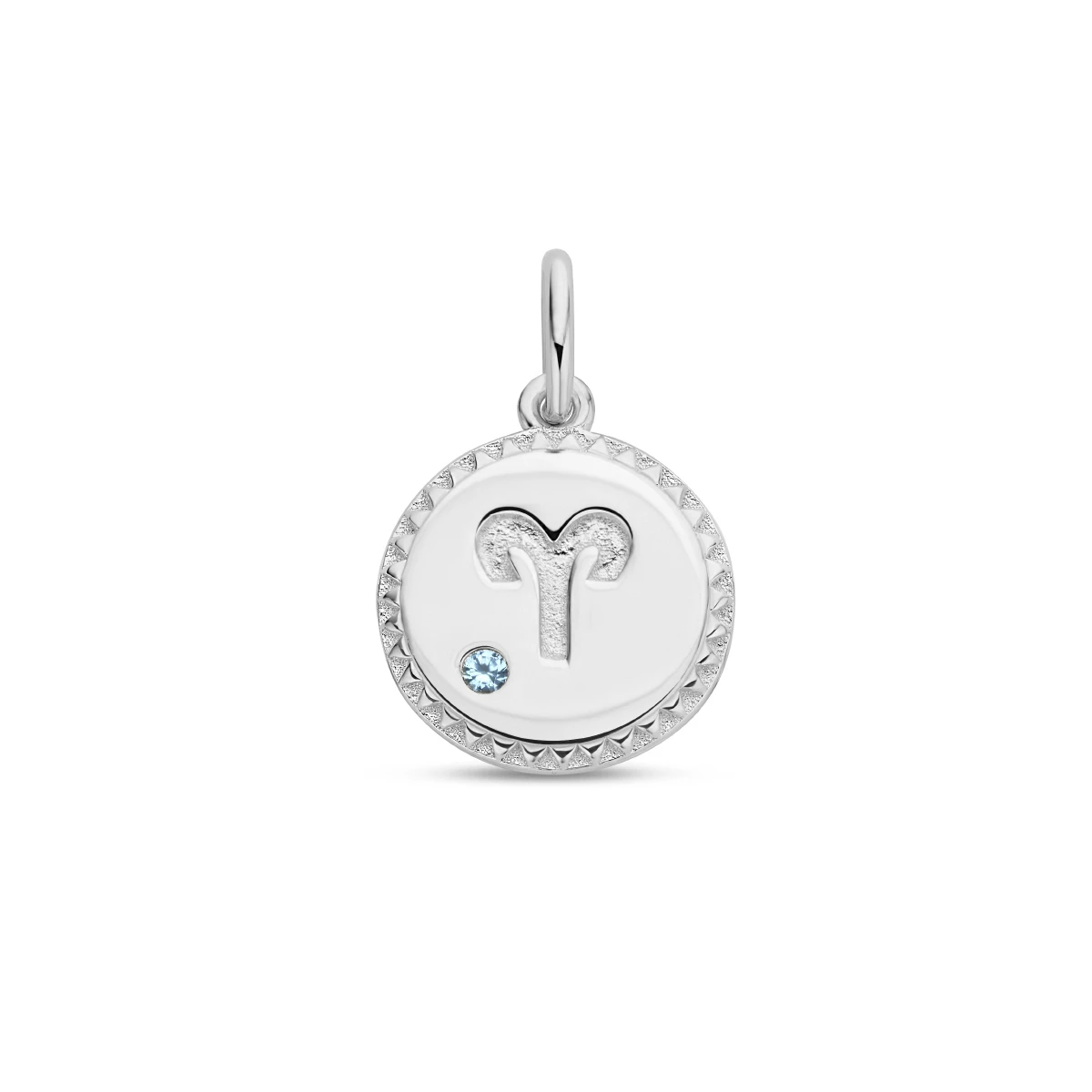 hanger sterrenbeeld zirkonia zilver gerhodineerd