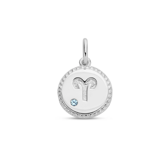 hanger sterrenbeeld zirkonia zilver gerhodineerd