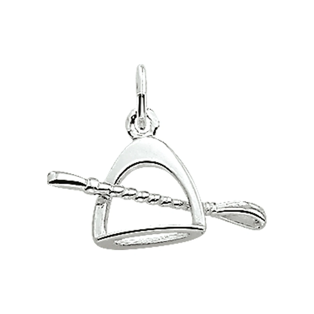 hanger stijgbeugel en zweep zilver wit