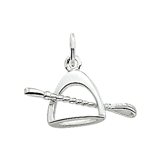 hanger stijgbeugel en zweep zilver wit