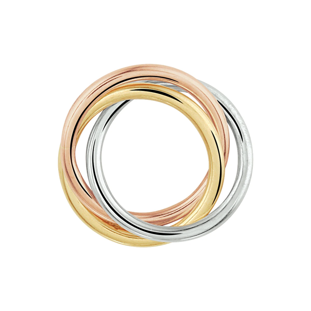 hanger tricolor 10 mm 14K tricolor goud