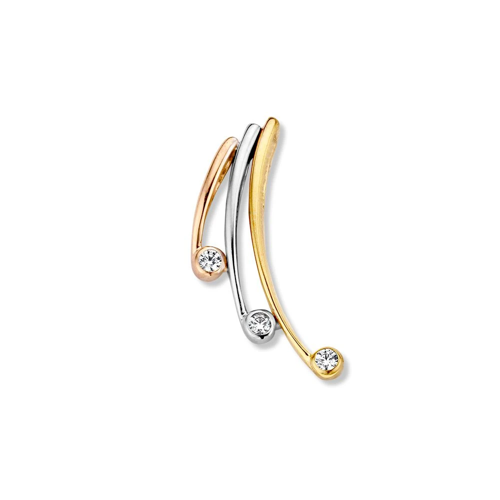 Hanger tricolor zirkonia