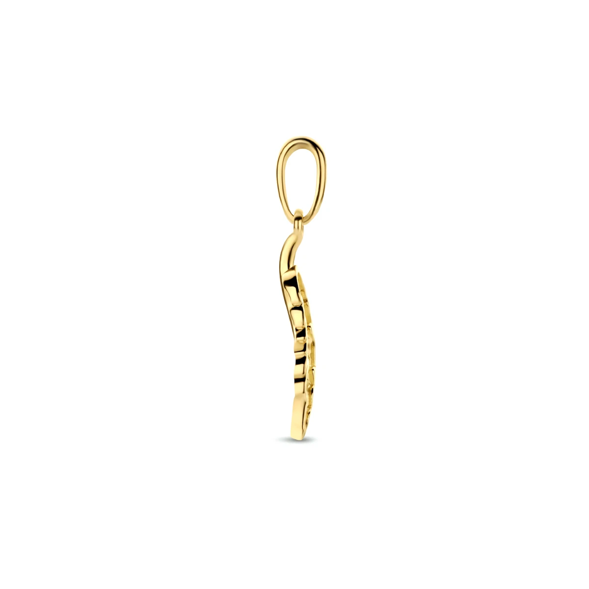 hanger veer 14K geelgoud