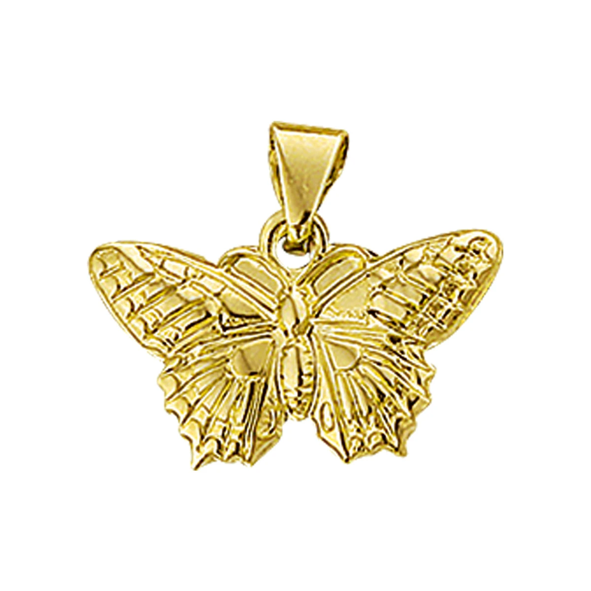 hanger vlinder 9 mm 14K geelgoud