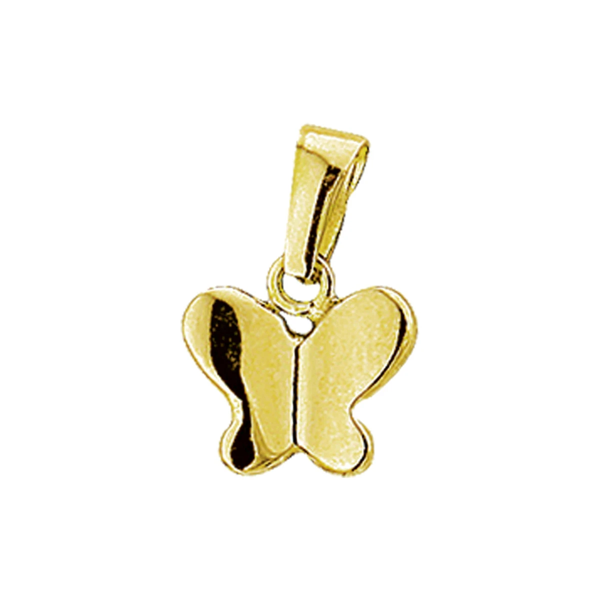 hanger vlinder 9 mm 14K geelgoud