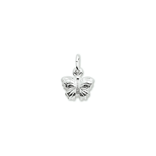 hanger vlinder zilver gerhodineerd