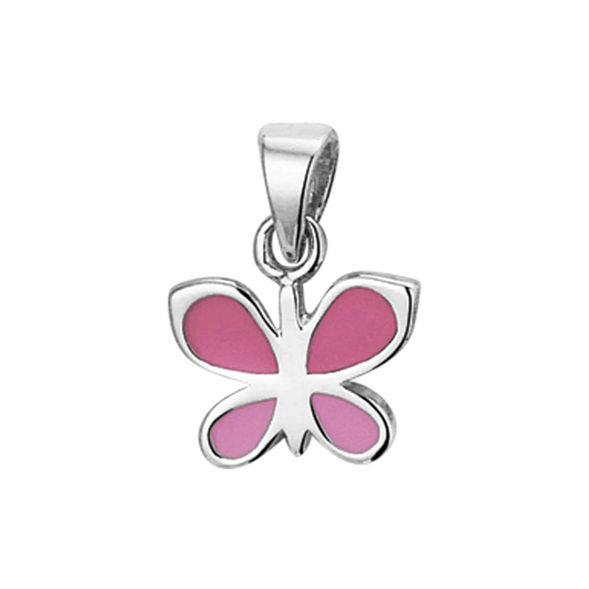 hanger vlinder zilver gerhodineerd