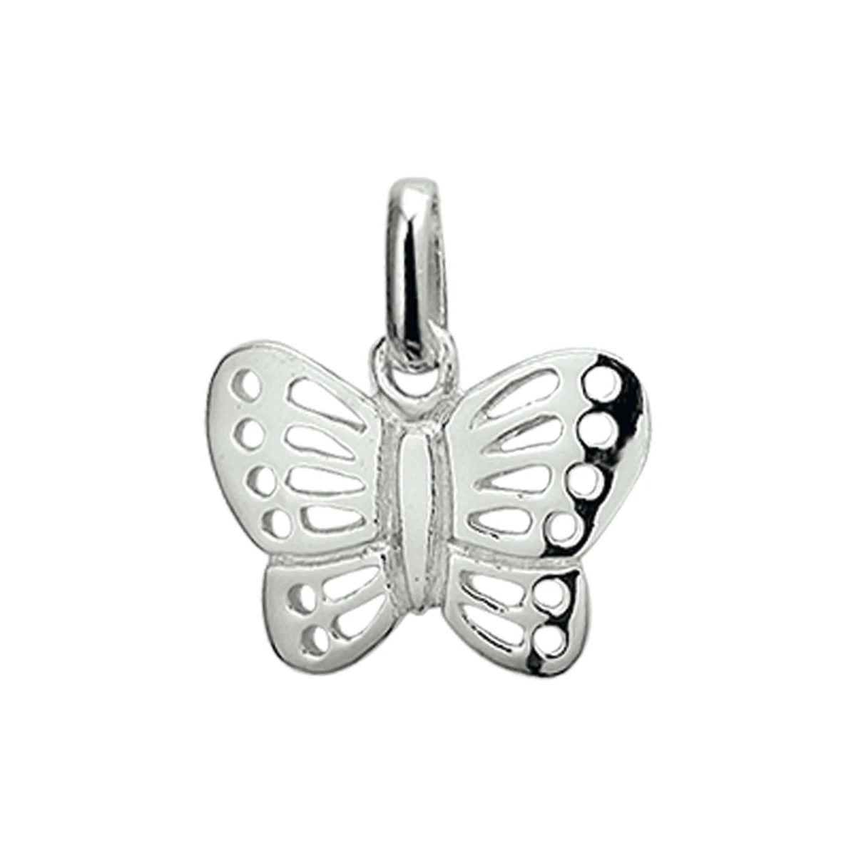 hanger vlinder zilver wit
