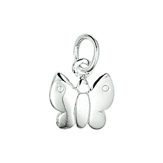 hanger vlinder zilver wit