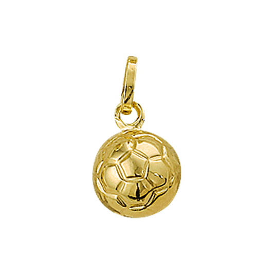 hanger voetbal 14K geelgoud