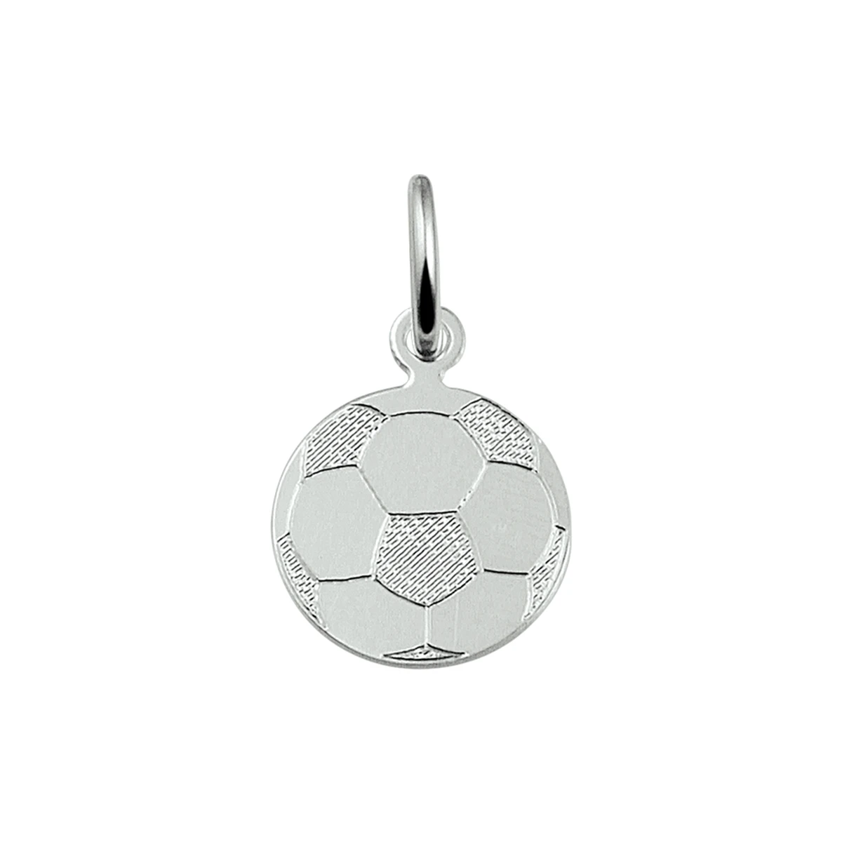 hanger voetbal zilver wit
