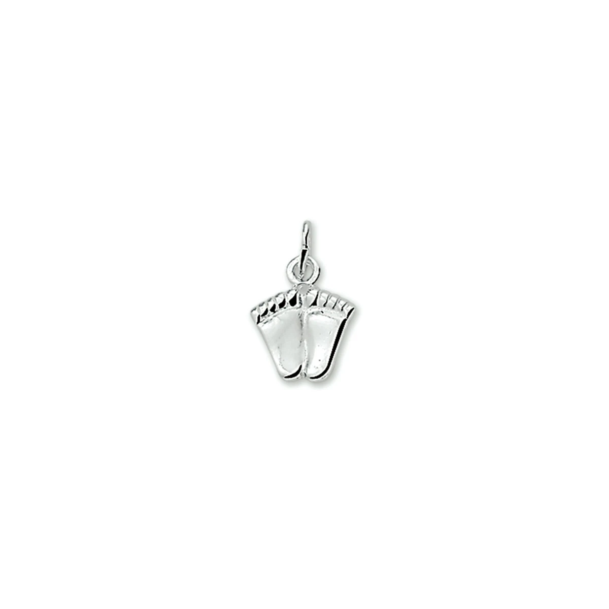 hanger voetjes zilver gerhodineerd