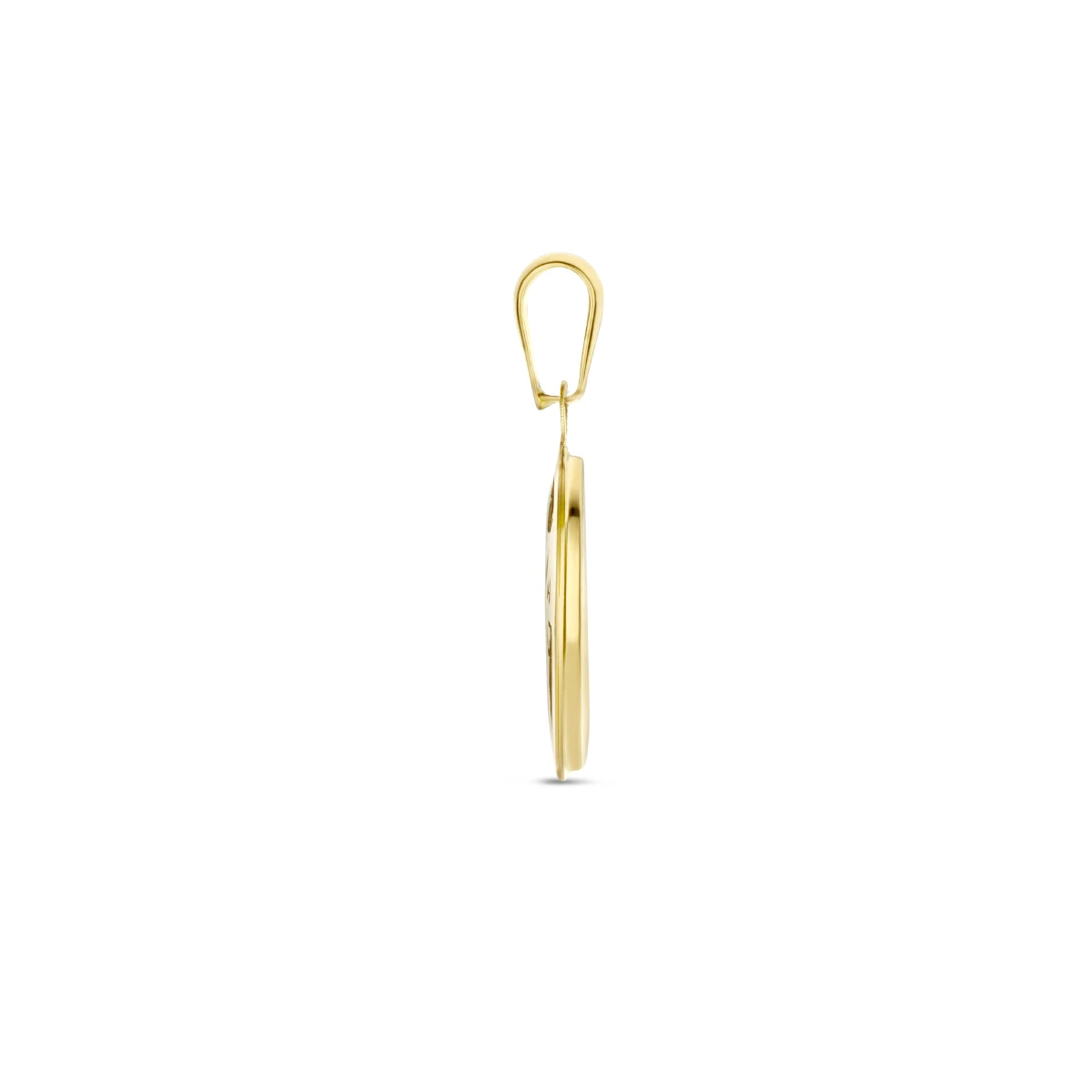 hanger wereldbol parelmoer 14K geelgoud