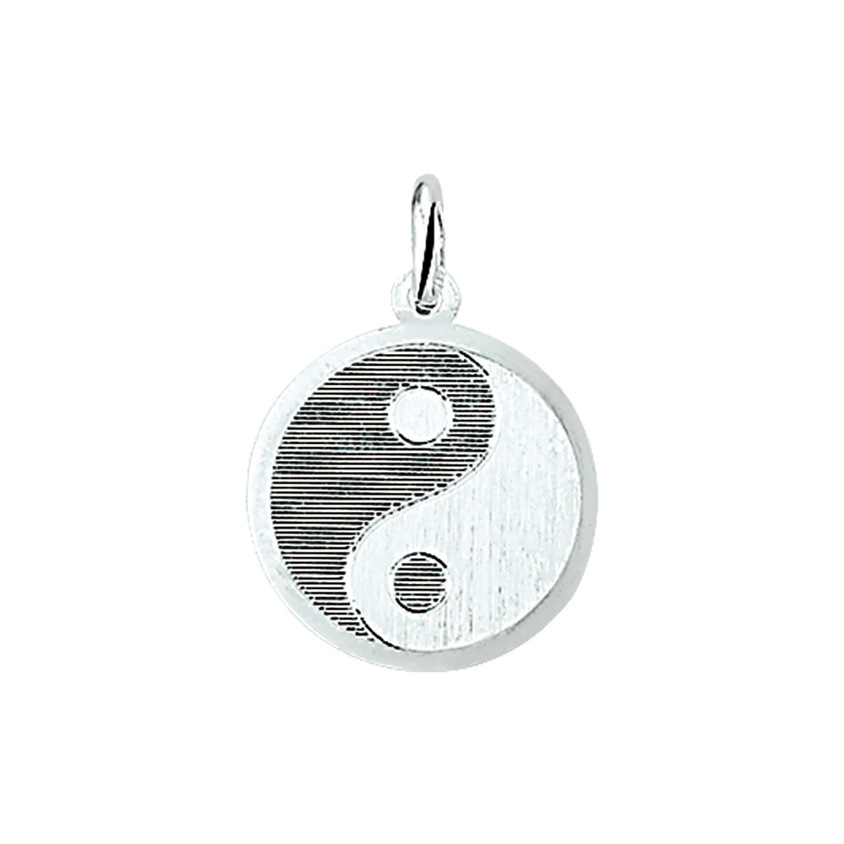 hanger yin/yang zilver wit