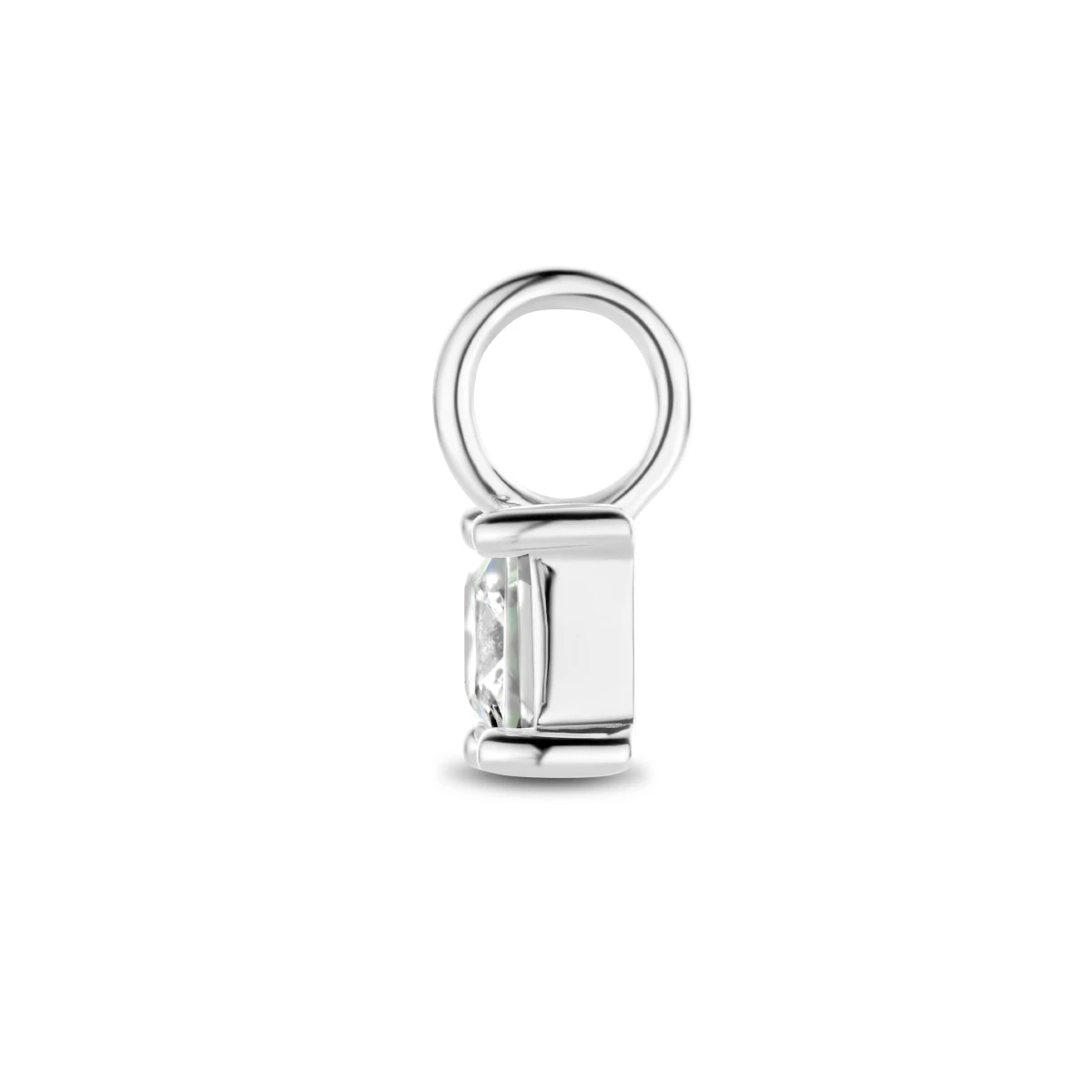 hanger zirkonia 10 mm zilver gerhodineerd