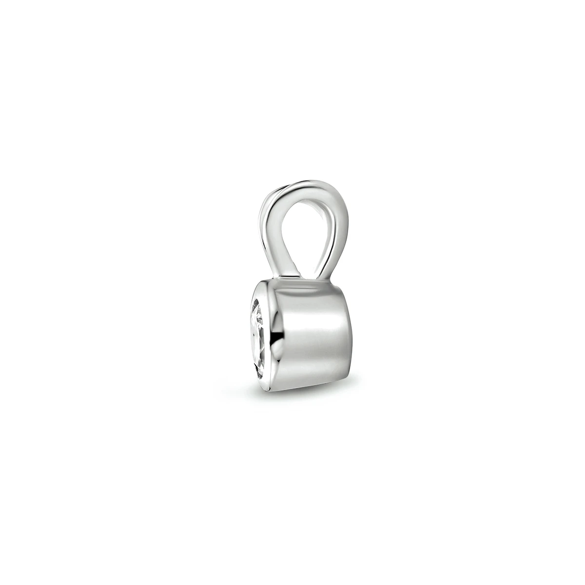hanger zirkonia 11 mm zilver gerhodineerd
