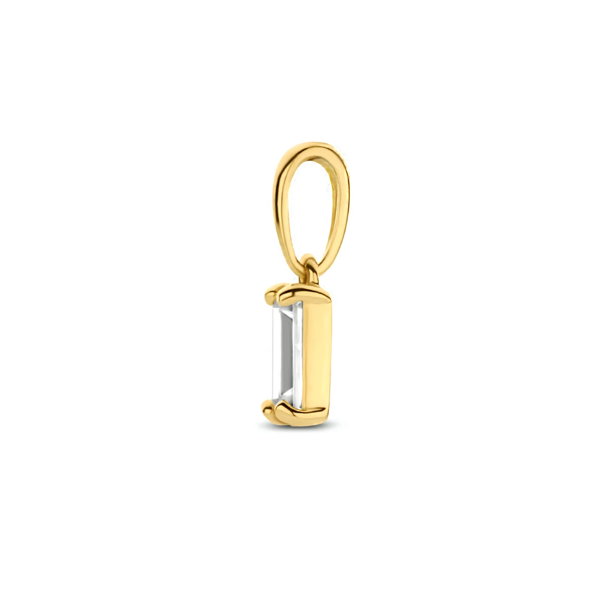 hanger zirkonia 12 mm 14K geelgoud
