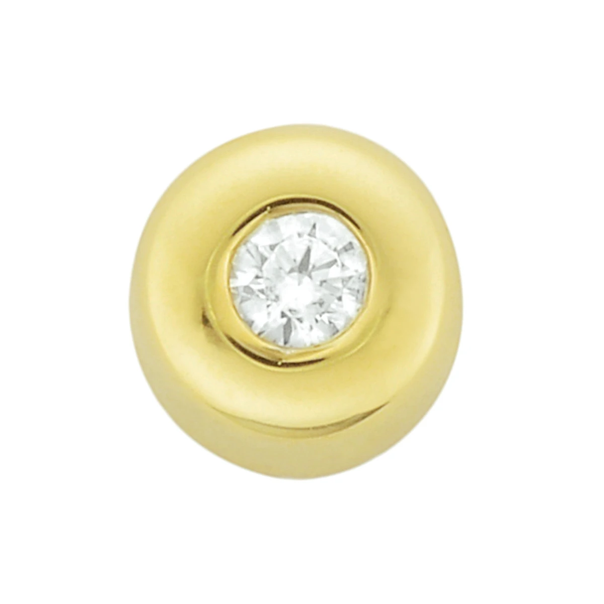 hanger zirkonia 14K geelgoud